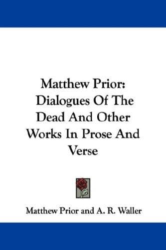 Tapa de Matthew Prior