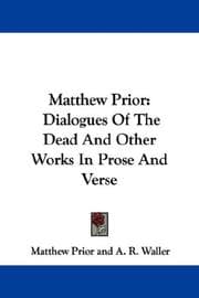 Tapa de Matthew Prior