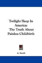Tapa de Twilight Sleep In America