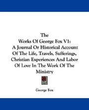 Tapa de The Works Of George Fox V1