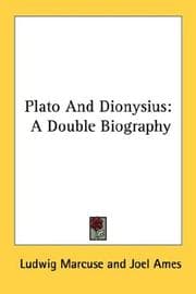 Tapa de Plato And Dionysius