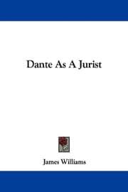 Tapa de Dante As A Jurist
