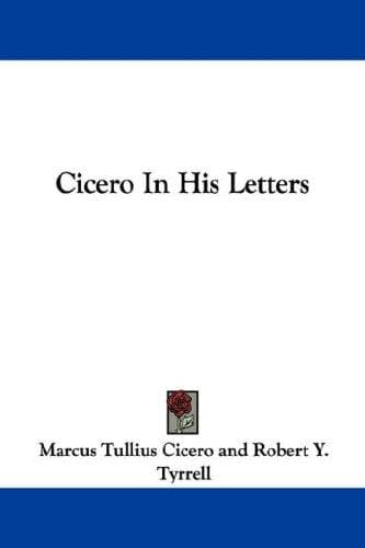 Tapa de Cicero In His Letters