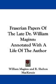 Tapa de Fraserian Papers Of The Late Dr. William Maginn