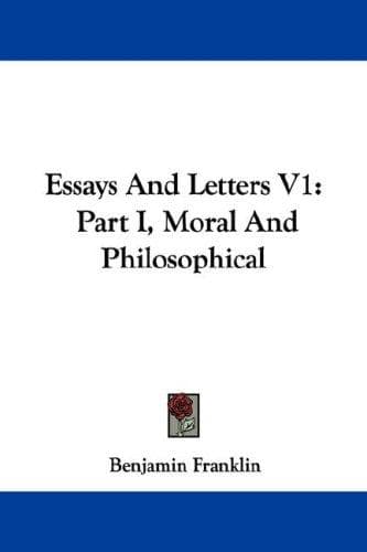 Tapa de Essays And Letters V1
