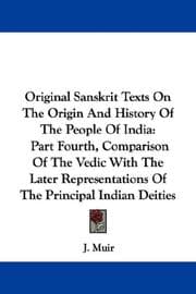 Tapa de Original Sanskrit Texts On The Origin And History Of The People Of India
