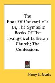 Tapa de The Book Of Concord V1