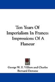 Tapa de Ten Years Of Imperialism In France