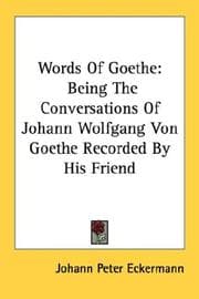 Tapa de Words Of Goethe