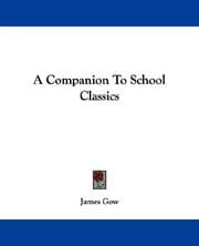 Tapa de A Companion To School Classics