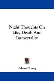Tapa de Night Thoughts On Life, Death And Immortality