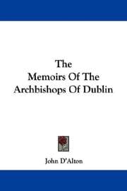 Tapa de The memoirs of the archbishops of Dublin