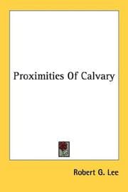 Tapa de Proximities Of Calvary