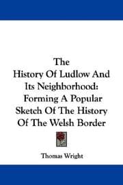 Tapa de The History Of Ludlow And Its Neighborhood