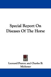 Tapa de Special Report on Diseases of the Horse