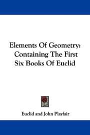 Tapa de Elements of geometry