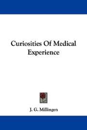 Tapa de Curiosities of medical experience