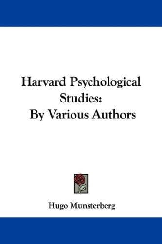 Tapa de Harvard Psychological Studies