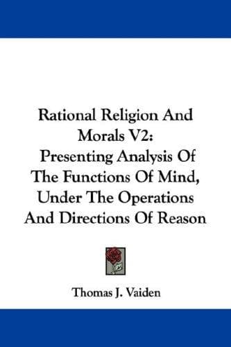 Tapa de Rational Religion And Morals V2