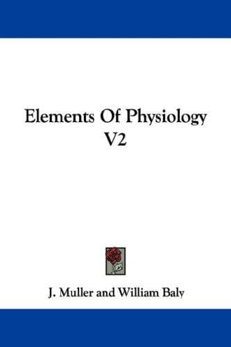 Tapa de Elements Of Physiology V2