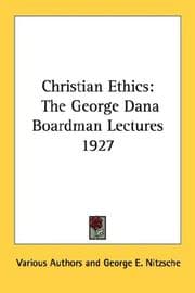 Tapa de Christian Ethics