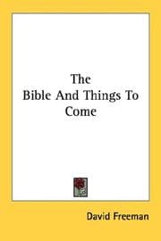 Tapa de The Bible And Things To Come