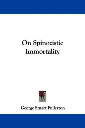 Tapa de On Spinozistic Immortality
