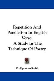 Tapa de Repetition And Parallelism In English Verse