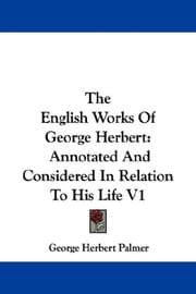 Tapa de The English Works Of George Herbert