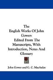Tapa de The English works of John Gower