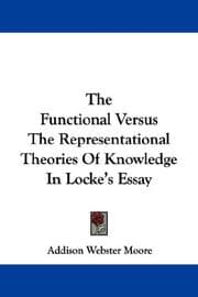 Tapa de The functional versus the representational theories of knowledge in Locke's Essay