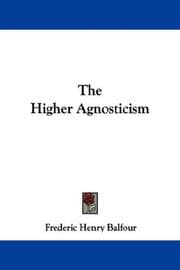 Tapa de The Higher Agnosticism