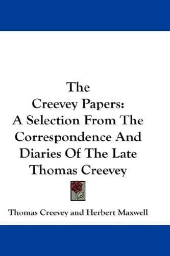 Tapa de The Creevey papers
