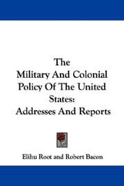 Tapa de The military and colonial policy of the United States