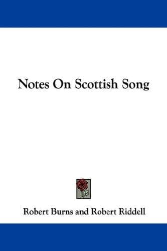 Tapa de Notes On Scottish Song