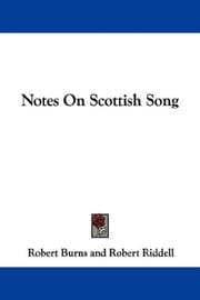 Tapa de Notes On Scottish Song