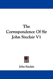 Tapa de The Correspondence Of Sir John Sinclair V1
