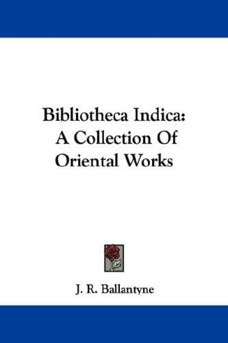 Tapa de Bibliotheca Indica