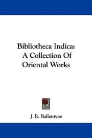 Tapa de Bibliotheca Indica