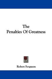 Tapa de The Penalties Of Greatness