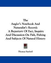 Tapa de The Angler's Notebook And Naturalist's Record