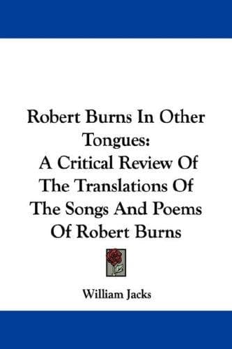 Tapa de Robert Burns In Other Tongues