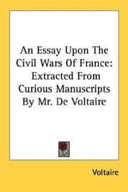 Tapa de An essay upon the civil wars of France