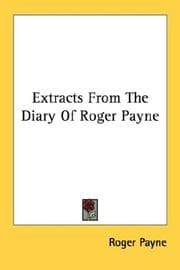 Tapa de Extracts From The Diary Of Roger Payne