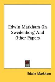 Tapa de Edwin Markham On Swedenborg And Other Papers