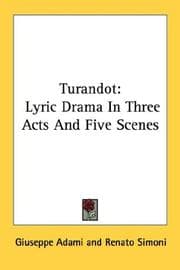 Tapa de Turandot
