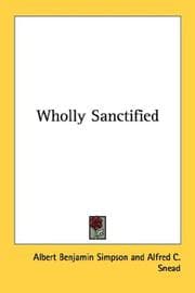Tapa de Wholly Sanctified