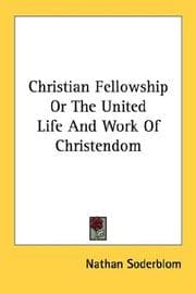 Tapa de Christian Fellowship Or The United Life And Work Of Christendom