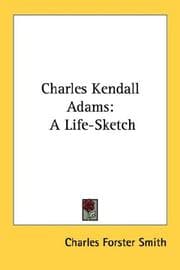 Tapa de Charles Kendall Adams