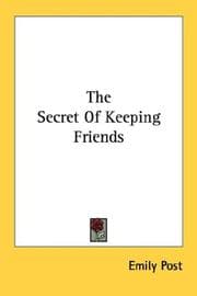 Tapa de The secret of keeping friends
